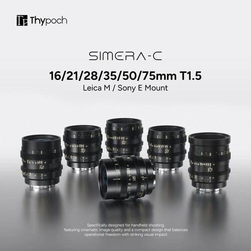 Thypoch Simera-C 21mm T1.5 Full Frame Cine Lens (Sony E)
