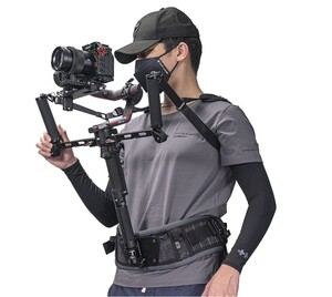 Tilta GSS-T04-DHB2 DJI RS2 / RSC2 / RS3 / RS4 için Hafif Çift Saplı Gimbal Destek Sistemi - Thumbnail