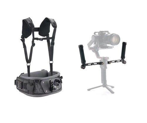 Tilta GSS-T04-DHB2 DJI RS2 / RSC2 / RS3 / RS4 için Hafif Çift Saplı Gimbal Destek Sistemi