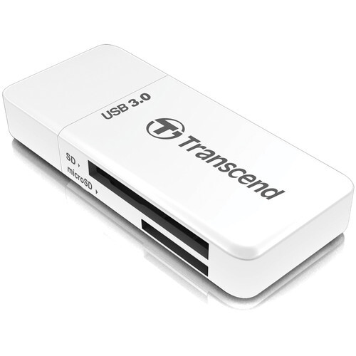 Transcend RDF5 SD/MicroSD USB 3.1 Gen 1 Type-C Çoklu Kart Okuyucu (Beyaz)