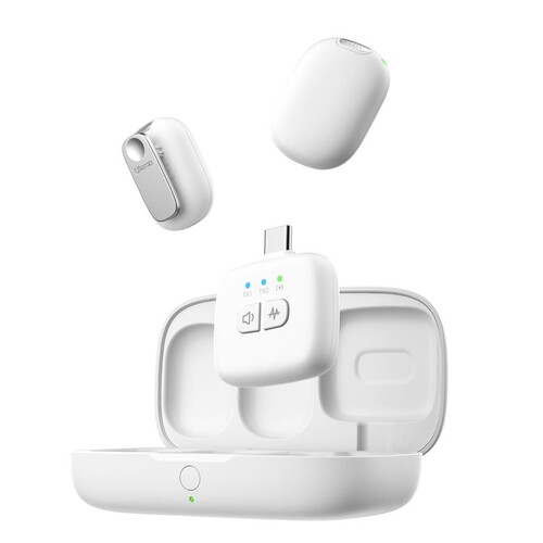 Ulanzi A30 Tiny 2 Kişilik Mikrofon Seti - Beyaz