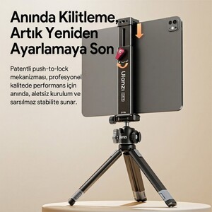 Ulanzi - Ulanzi CA15 OneLock Tablet Tutucu Tripod Aparatı - C072 (1)