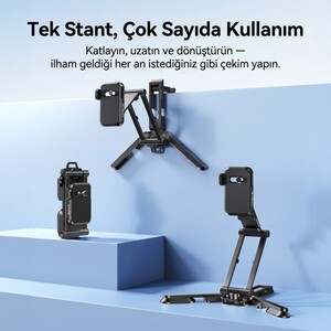 Ulanzi - Ulanzi CO81 Çok Açılı Profesyonel Kamera Standı ve Masaüstü Tripod - C104 (1)