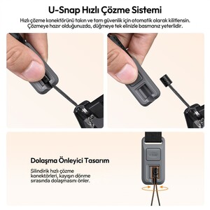 Ulanzi CSS2 U-Snap Lite Kamera Omuz Askısı Twilight Orange Turuncu - B201 - Thumbnail