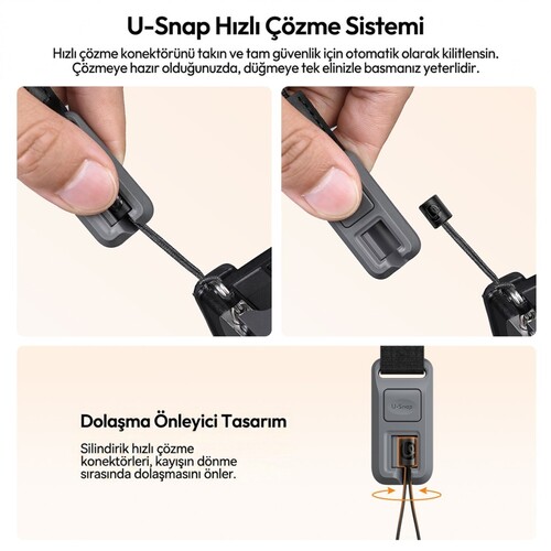 Ulanzi CSS2 U-Snap Lite Kamera Omuz Askısı Twilight Orange Turuncu - B201