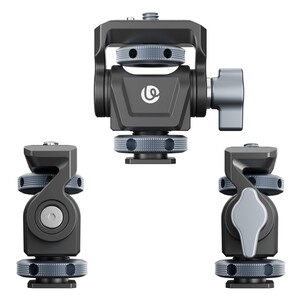 Ulanzi - Ulanzi EA04 Adjustable Damping Ball Head Cold Shoe LED Işık ve Monitör Adaptörü - C086 (1)