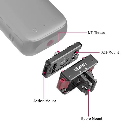Ulanzi IN-01 Aksiyon Kameraları İçin Manyetik Hızlı Çıkarma Montajı