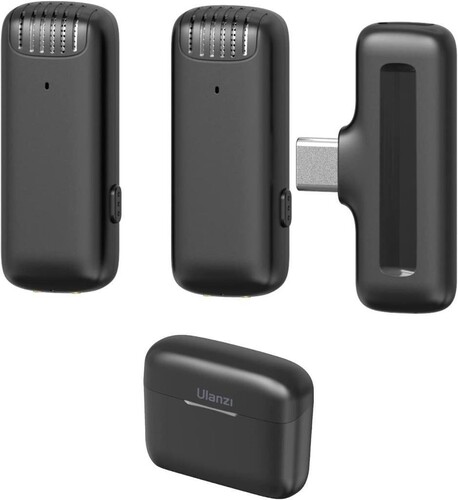Ulanzi J12 Kablosuz İkili Yaka Mikrofonu Lightning