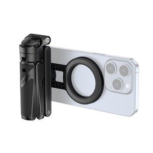 Ulanzi - Ulanzi JJ03S Manyetik Telefon Tripodu 360° Selfie Çubuğu Bluetooth Kumandalı Siyah - T090A (1)