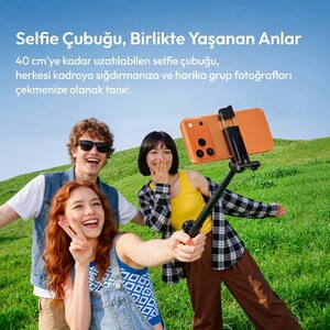 Ulanzi JJ21 Mini 3 in 1 Selfie Monopod Telefon Tutucu Tripod ve Kumandalı Grip - T184 - Thumbnail