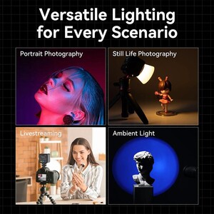 Ulanzi L3 RGB LED Efektli Video Işığı L052GBB1 - Thumbnail
