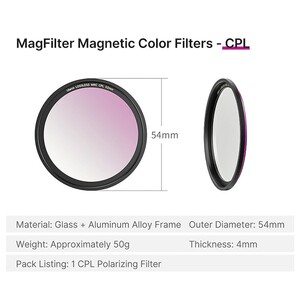 Ulanzi MagFilter CPL Circular Polarizer Filtre - Thumbnail
