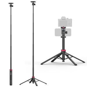 Ulanzi - Ulanzi MT-44B 150cm 2 in 1 Otomatik Açılan 4 Ayaklı Selfie Monopod Tripod Siyah - S056