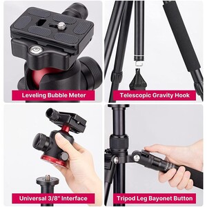 Ulanzi MT-51 Katlanabilir Çok Fonksiyonlu Alüminyum Tripod - Thumbnail