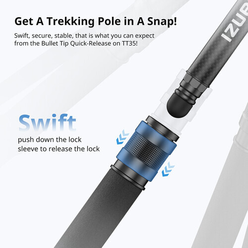 Ulanzi TT35 Carbon Fiber Yürüyüş Çubuğu Tripod Seti