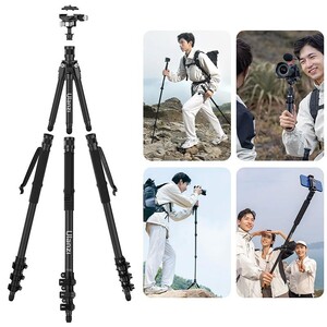 Ulanzi TT35 Carbon Fiber Yürüyüş Çubuğu Tripod Seti - Thumbnail