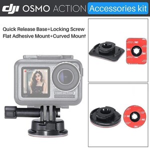 Ulanzi U-20 Dji Osmo Action Yapışkanlı Aparat - Thumbnail
