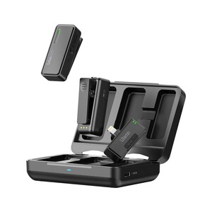 Ulanzi - Ulanzi UW-MIC Kablosuz İkili Kayıt Yaka Mikrofonu - Lightning