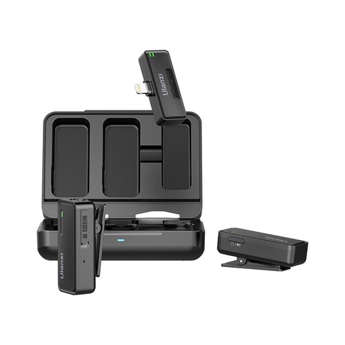 Ulanzi UW-MIC Kablosuz İkili Kayıt Yaka Mikrofonu - Lightning