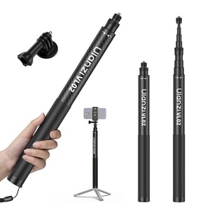Ulanzi - Ulanzi VL02 2.7 Metre Karbon Fiber Uzatılabilir Selfie Çubuğu 800g Taşıma Kapasiteli - T096