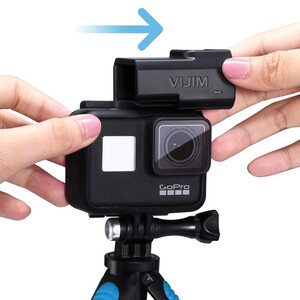 Vijim GP-3 Gopro 5 6 7 8 Mikrofon Çevirici Yuvası - Thumbnail