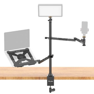 VIJIM LS22 Çok Amaçlı Laptop ve Kamera Masa Montaj Standı - Thumbnail