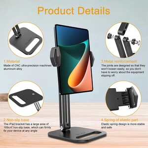 VIJIM P001 360° Döner Telefon Tablet IPad Stand Tutucu - Thumbnail