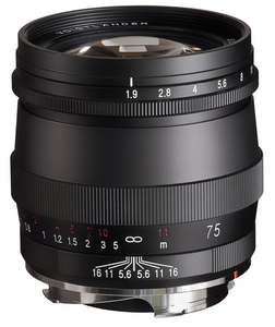 Voigtlander - Voigtländer lens F1.9/75mm VM MC ULTRON Voigtlander - Voigtländer lens F1.9/75mm VM MC ULTRON