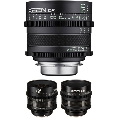 XEEN CF 24, 50, 85mm T1.5 Cine 3'lü Set (Arri PL)