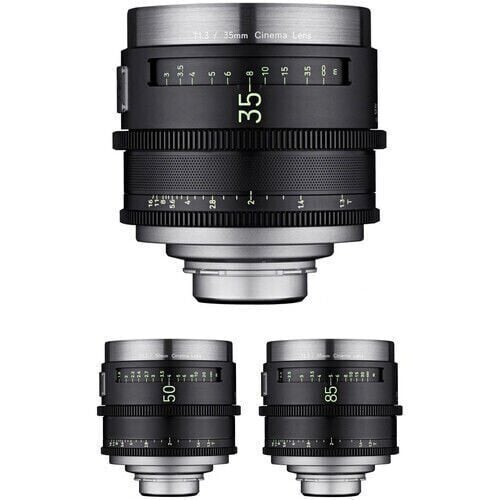 XEEN MEISTER 35, 50, 85mm T1.3 Cine 3'lü Set (Arri PL)