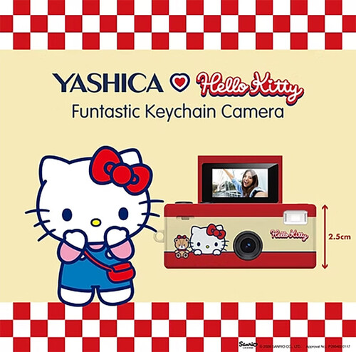 Yashica x Hello Kitty Funtastic Anahtarlık Kamera (Classic Hello Kitty)