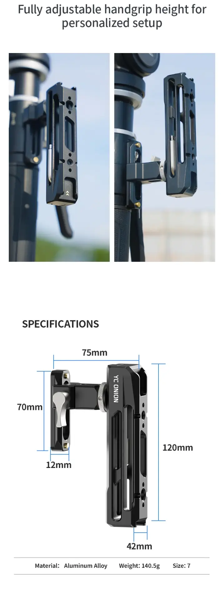 YC Onion Monopod Nato Handgrip - Thumbnail