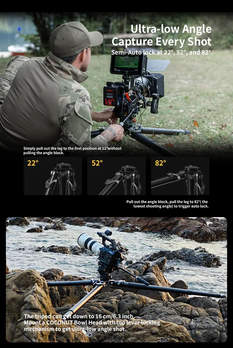 YC Onion Pineta & CB7 Cedar Fluid Head Karbon Fiber Tripod Kit