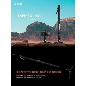 YC Onion Pineta Pro Karbon Fiber & FH60S Video Fluid Kafa Monopod Kit - Thumbnail