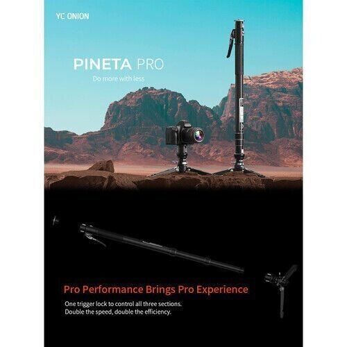 YC Onion Pineta Pro Karbon Fiber & FH60S Video Fluid Kafa Monopod Kit