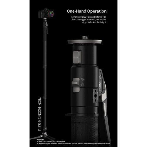 YC Onion Pineta Pro Karbon Fiber & FH60S Video Fluid Kafa Monopod Kit