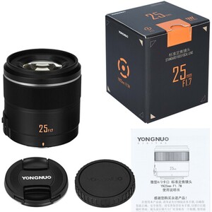 Yongnuo 25mm F/1.7 Micro Four Thirds Uyumlu Otofokus Prime Lens - Thumbnail