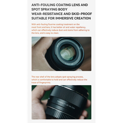Yongnuo 50mm F/1.8X DA DSM Fujifilm X Mount Uyumlu Otofokus Prime Lens