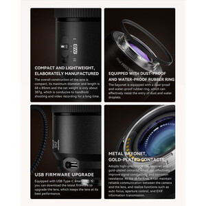 Yongnuo 50mm F/1.8X DA DSM PRO Fujifilm X Mount Uyumlu Otofokus Prime Lens - Thumbnail