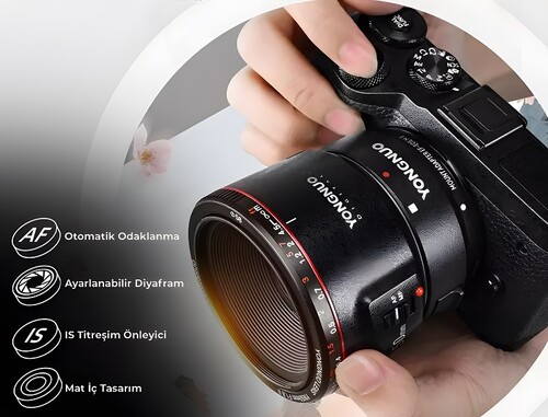 Yongnuo EF-EOS M II Canon Otofokus Lens Adaptörü