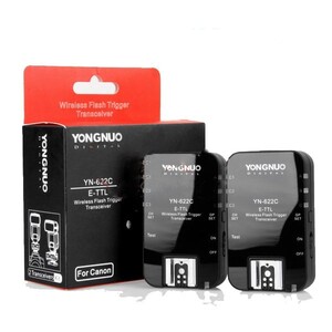 Yongnuo YN-622C Canon İçin E-TTL Kablosuz Flaş Tetikleyici 1 Alıcı 2 Verici - Thumbnail