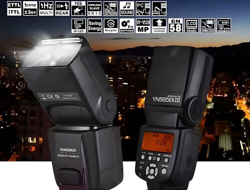 Yongnuo YN565-EX III C TTL Tepe Flaşı (Nikon)