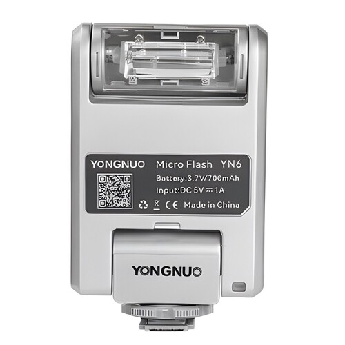 Yongnuo YN6 Micro Bataryalı Sony Uyumlu Tepe Flaşı (Gümüş)