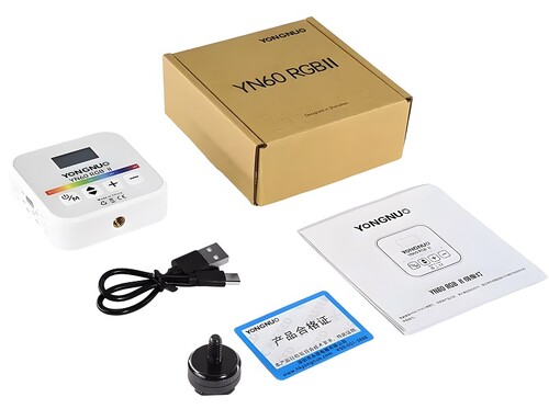 Yongnuo YN60-RGB II Dahili Bataryalı Mobil LED Işık - Beyaz Kasa