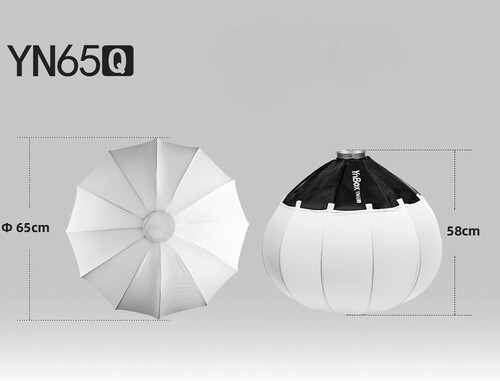 Yongnuo YN65Q Bowens Mount Kolay Kurulum Lantern Balon Softbox 65cm
