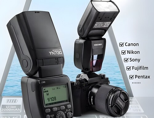 Yongnuo YN730 Bataryalı Universal Tepe Flaşı