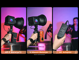Yongnuo YNLUX100 RGB 120W COB LED Işık Kit - Thumbnail