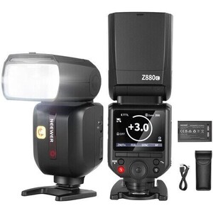 Neewer - Z880-C TTL Canon Uyumlu 76W Akülü Tepe Flaşı