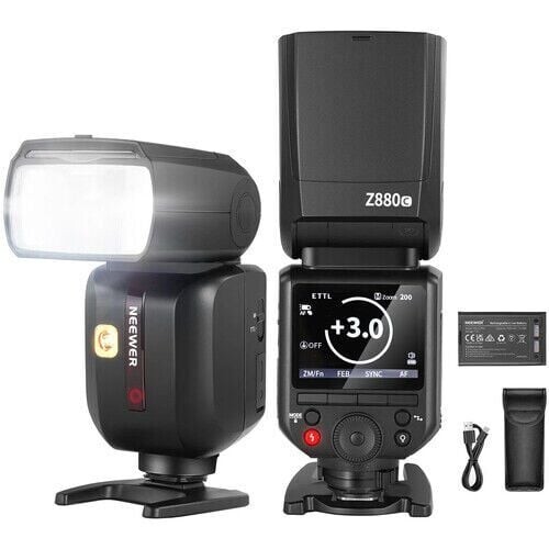 Z880-C TTL Canon Uyumlu 76W Akülü Tepe Flaşı