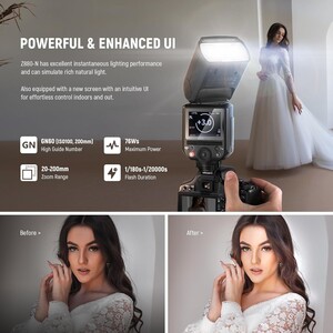 Z880-C TTL Canon Uyumlu 76W Akülü Tepe Flaşı - Thumbnail